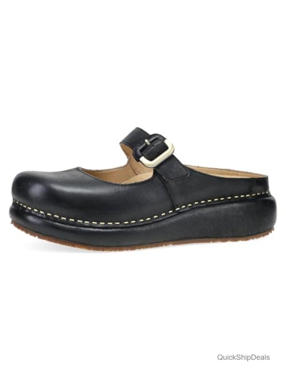 Women's Platform Mule Shoes with Adjustable Strap Memory Foam